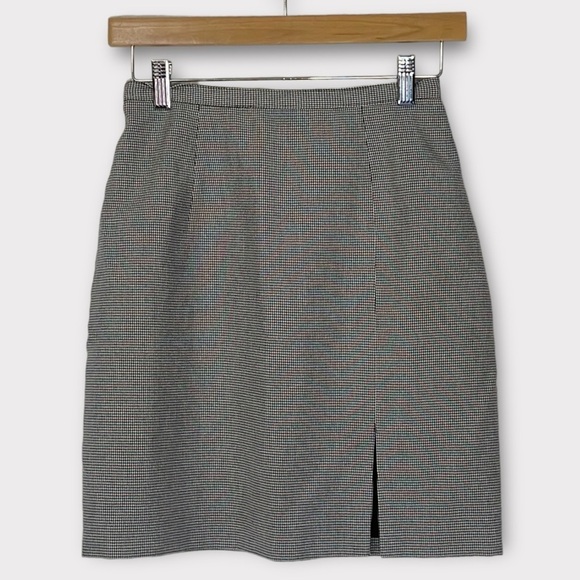Easy Pieces Dresses & Skirts - Vintage Easy Pieces Micro Plaid Mini Pencil Skirt Size 4